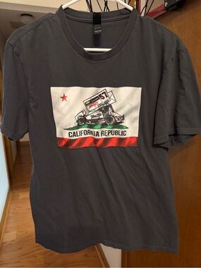 District Kids Short-Sleeve California Republic Tee - Charcoal, White, Red, Green